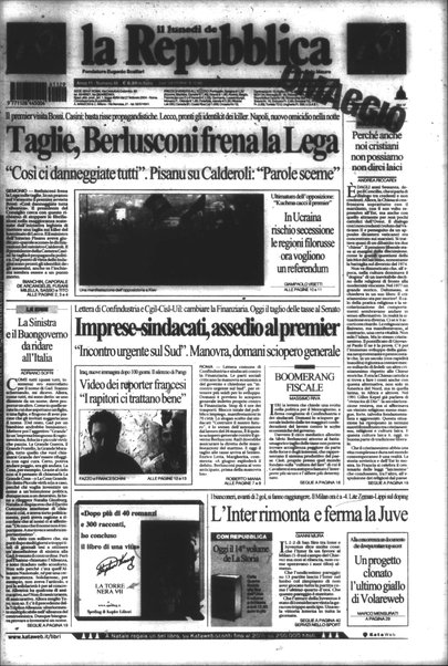 Il lunedì de La repubblica